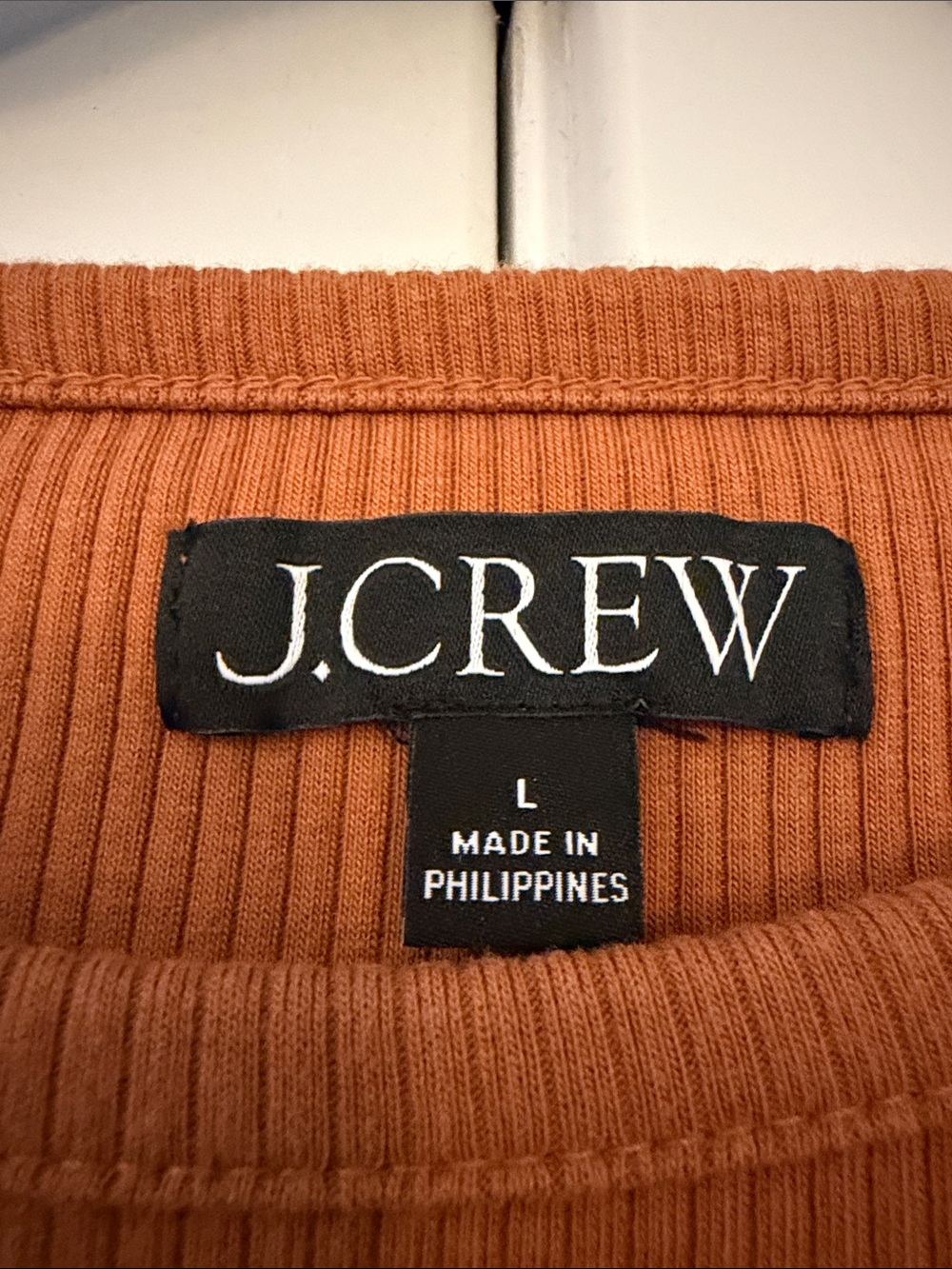 J. Crew Ribbed Flutter Tank Top - Rust - Picture 2 of 3
